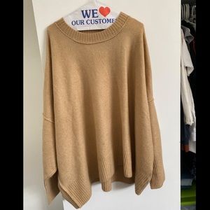 Oversized camel sweater